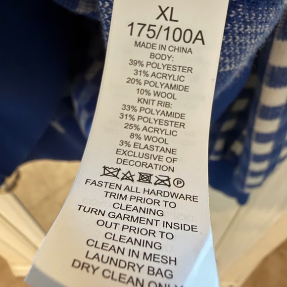 Kate Spade Blue and White Checkered Cardigan - Picture 5 of 5